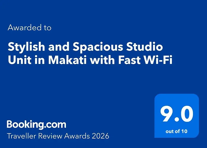 Stylish And Spacious Unit In Makati With Fast Wi-fi 아파트